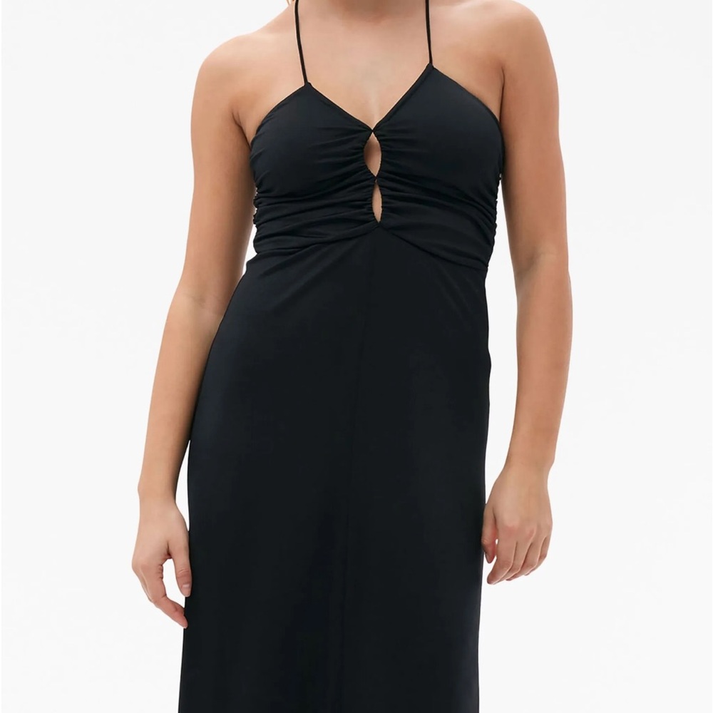 NWT Ganni Black Maxi Dress - Picture 3 of 11